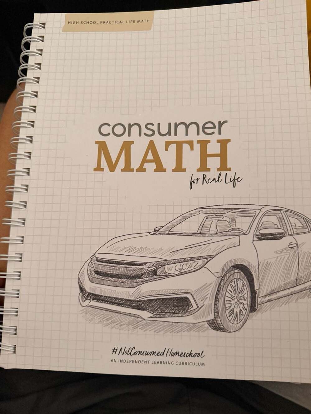 NotConsumed Consumer Math for Real Life Curriculum Book